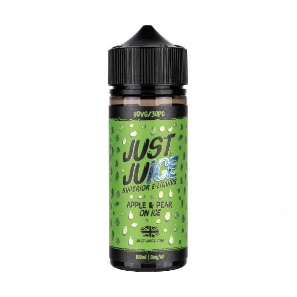 BUY 1 GET 1 FREE | Apple & Pear On Ice 100ml Shortfill E - Liquid by Just JuiceVAPE INDIA - Vape India