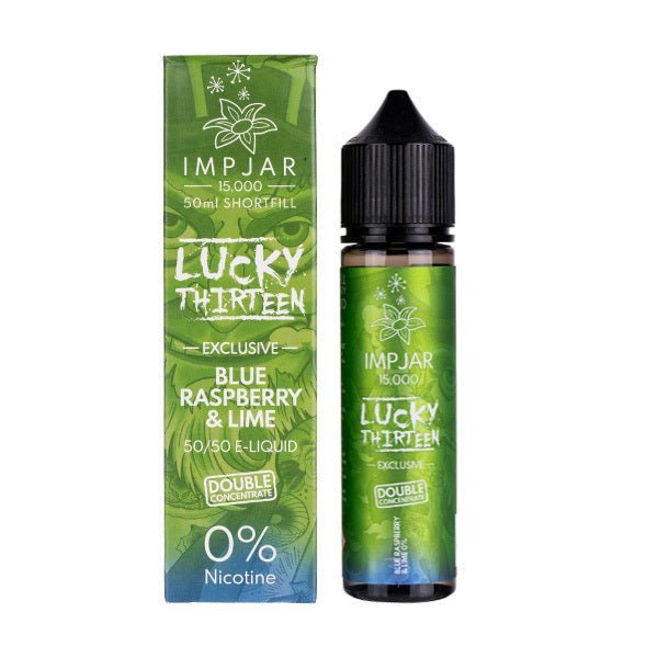 BUY 1 GET 1 FREE | Blue Raspberry Lime 50ml (50/50) Shortfill by Imp Jar & Lucky ThirteenVAPE INDIA - Vape India