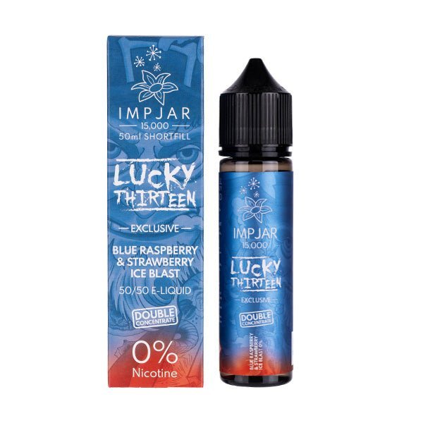 BUY 1 GET 1 FREE | Blue Raspberry Strawberry Ice 50ml (50/50) Shortfill by Imp Jar & Lucky ThirteenVAPE INDIA - Vape India