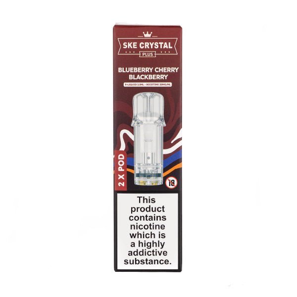 BUY 1 GET 1 FREE | Blueberry Cherry Blackberry Crystal Plus Prefilled Pods by SKEVAPE INDIA - Vape India