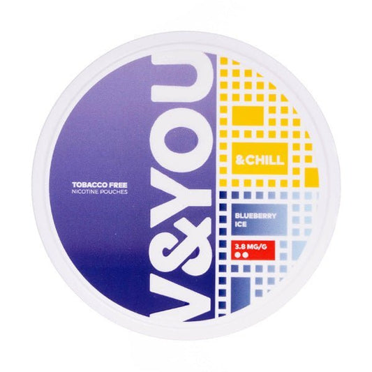 BUY 1 GET 1 FREE | Blueberry Ice &Chill Nicotine Pouches by V&YOUVAPE INDIA - Vape India