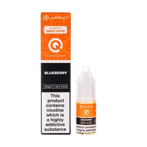 BUY 1 GET 1 FREE | Blueberry Q Series 6000 Nic Salt E - Liquid by JuiceletVAPE INDIA - Vape India