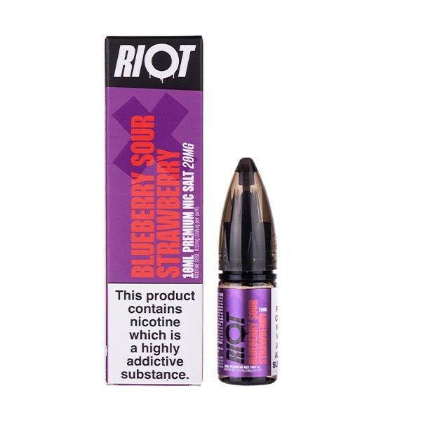 BUY 1 GET 1 FREE | Blueberry Sour Strawberry Nic Salt E - Liquid by Riot Squad XVAPE INDIA - Vape India