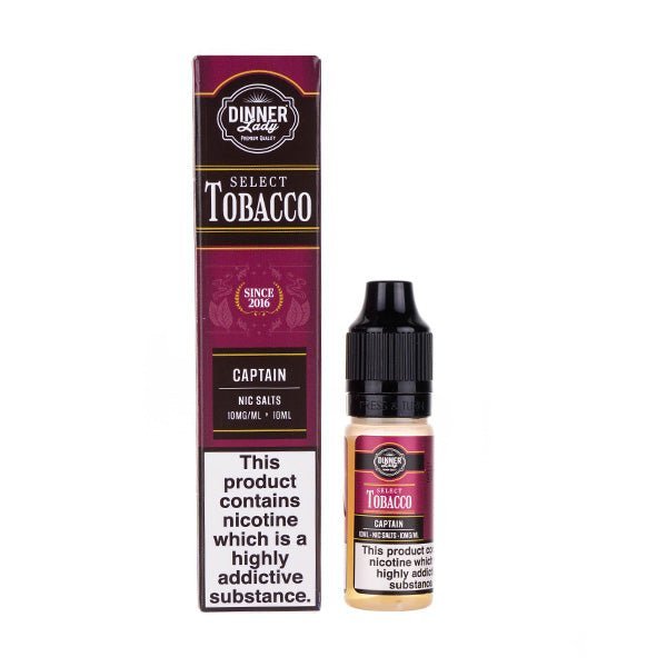 BUY 1 GET 1 FREE | Captain Nic Salt E - Liquid by Dinner Lady Select TobaccoVAPE INDIA - Vape India