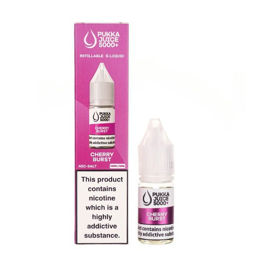 BUY 1 GET 1 FREE | Cherry Burst Nic Salt E - Liquid by Pukka Juice 5000+VAPE INDIA - Vape India