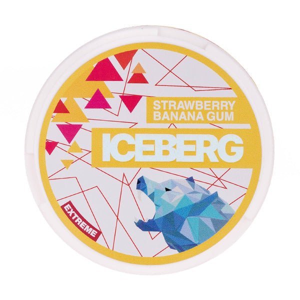BUY 1 GET 1 FREE | Extreme Strawberry Banana Gum Nicotine Pouches by IcebergVAPE INDIA - Vape India