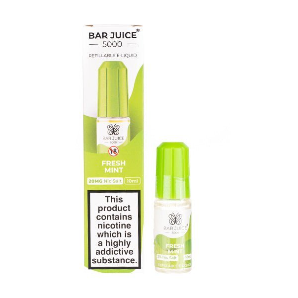 BUY 1 GET 1 FREE | Fresh Mint Nic Salt E - Liquid by Bar Juice 5000VAPE INDIA - Vape India