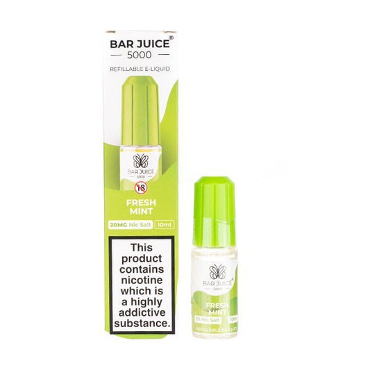 BUY 1 GET 1 FREE | Fresh Mint Nic Salt E - Liquid by Bar Juice 5000VAPE INDIA - Vape India