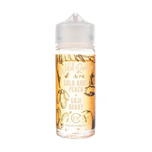 BUY 1 GET 1 FREE | Gold Dust Peach and Goji Berry 100ml Shortfill E - Liquid by Wild RootsVAPE INDIA - Vape India