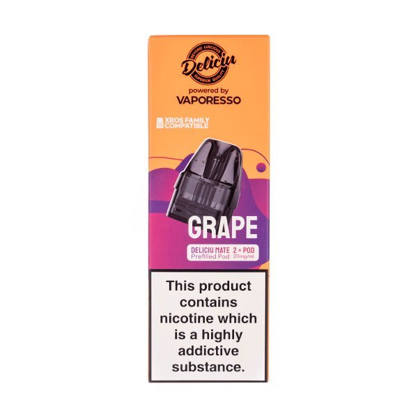 BUY 1 GET 1 FREE | Grape Deliciu Mate Prefilled Pods by DeliciuVAPE INDIA - Vape India