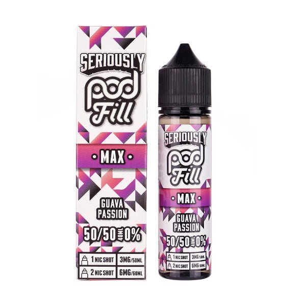 BUY 1 GET 1 FREE | Guava Passion 50ml (50/50) Shortfill by Seriously Pod Fill MaxVAPE INDIA - Vape India
