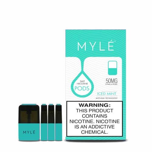 BUY 1 GET 1 FREE | Iced Mint - MYLÉ Pods | 4 Pack | 2nd Generation Compatible | Vape India - Vape India