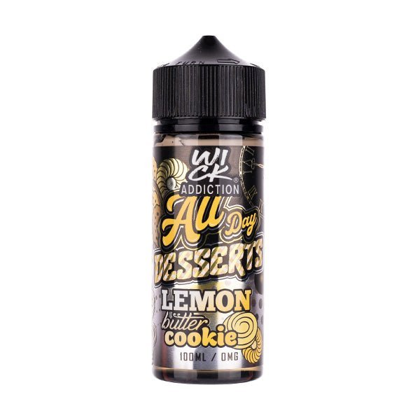 BUY 1 GET 1 FREE | Lemon Butter Cookie 100ml Shortfill E - Liquid by Wick AddictionVAPE INDIA - Vape India