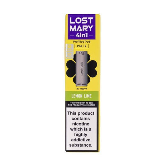 BUY 1 GET 1 FREE | Lemon Lime 4 - in - 1 Prefilled Pods by Lost MaryVAPE INDIA - Vape India