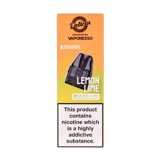 BUY 1 GET 1 FREE | Lemon Lime Deliciu Mate Prefilled Pods by DeliciuVAPE INDIA - Vape India