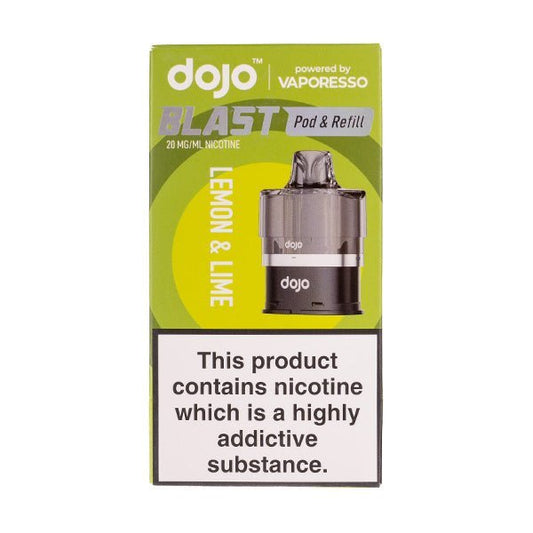 BUY 1 GET 1 FREE | Lemon & Lime Dojo Blast 6000 Prefilled Pod + Refill by VaporessoVAPE INDIA - Vape India