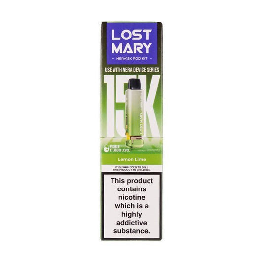 BUY 1 GET 1 FREE | Lemon Lime Nera 15k Prefilled Pod + Refill by Lost MaryVAPE INDIA - Vape India