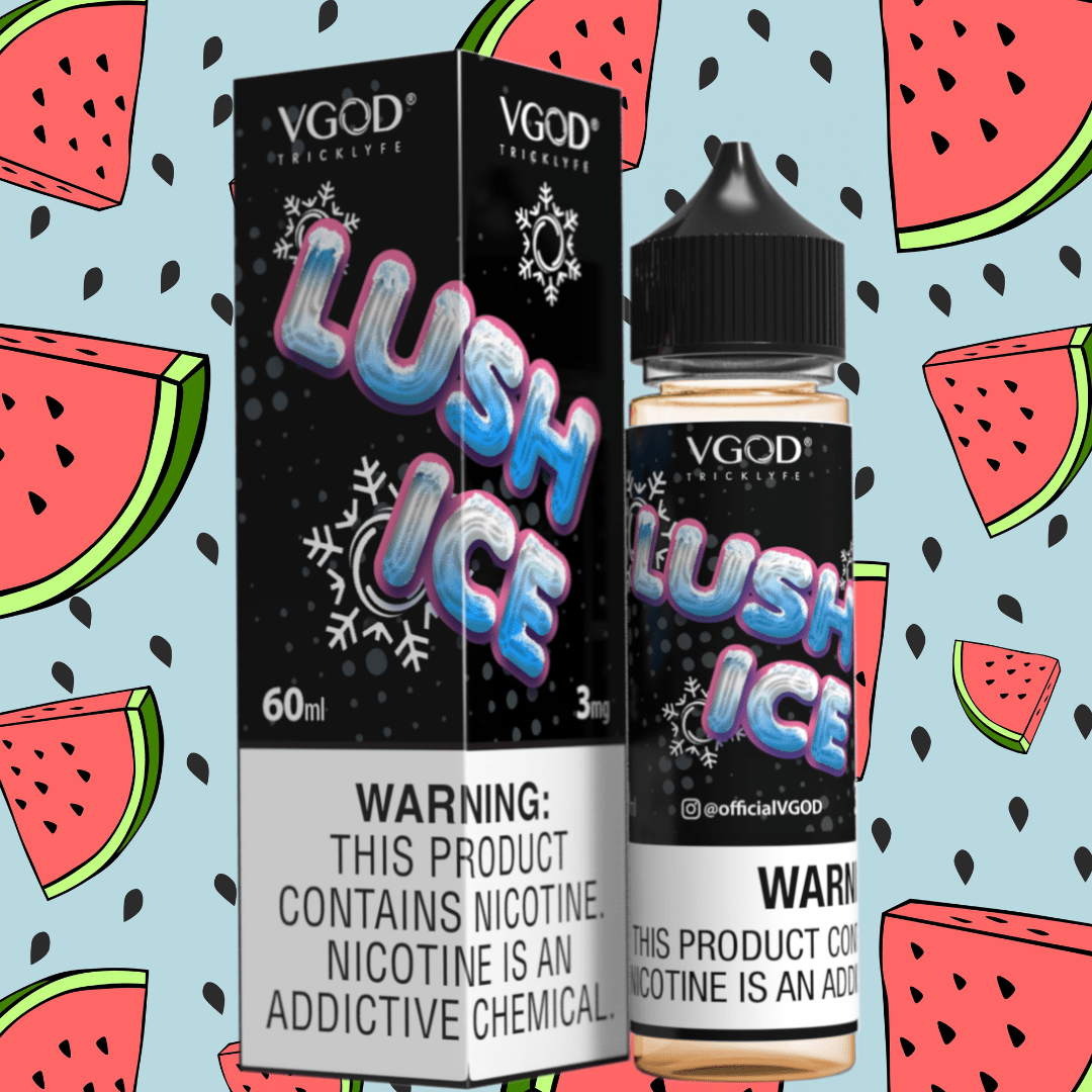 BUY 1 GET 1 FREE | Lush Ice Watermelon - VGod | 60ML Vape Juice | 3MG, 6MG, 12MG | Vape India - Vape India