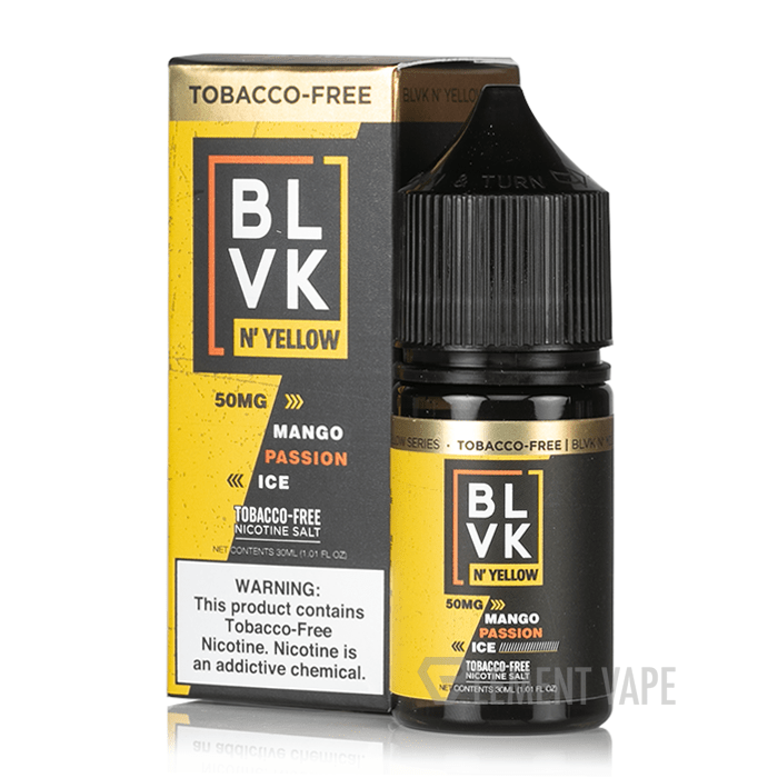 BUY 1 GET 1 FREE | Mango Passion Ice - Blvk N' Yellow Salts | 30ML Vape Juice | 35MG, 50MG | Vape India - Vape India