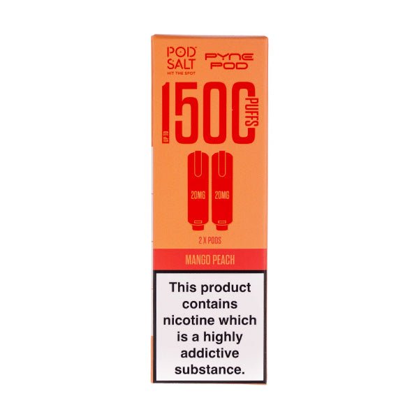 BUY 1 GET 1 FREE | Mango Peach Pod Salt 2 - in - 1 Prefilled Pods by Pyne PodVAPE INDIA - Vape India