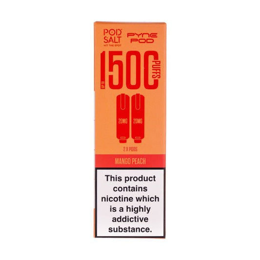 BUY 1 GET 1 FREE | Mango Peach Pod Salt 2 - in - 1 Prefilled Pods by Pyne PodVAPE INDIA - Vape India