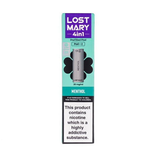 BUY 1 GET 1 FREE | Menthol 4 - in - 1 Prefilled Pods by Lost MaryVAPE INDIA - Vape India
