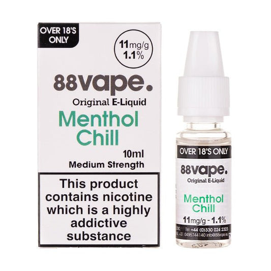 BUY 1 GET 1 FREE | Menthol Chill 50/50 E - Liquid by 88VapeVAPE INDIA - Vape India