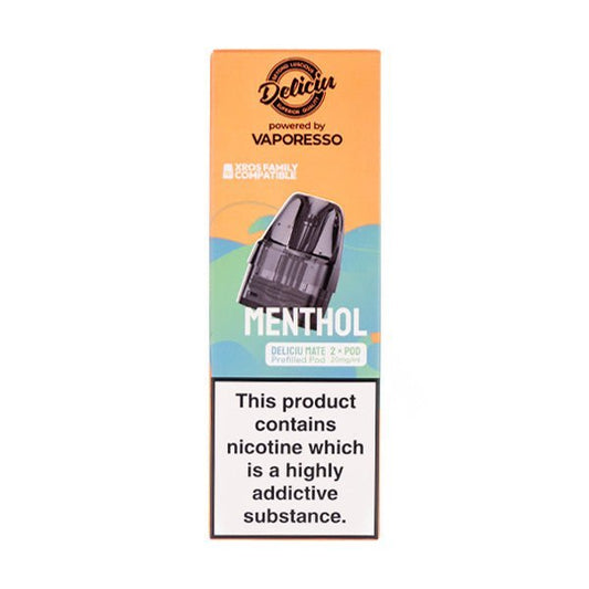 BUY 1 GET 1 FREE | Menthol Deliciu Mate Prefilled Pods by DeliciuVAPE INDIA - Vape India