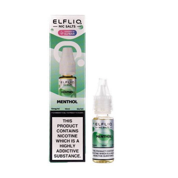 BUY 1 GET 1 FREE | Menthol Nic Salt E - Liquid by Elf Bar ELFLIQVAPE INDIA - Vape India