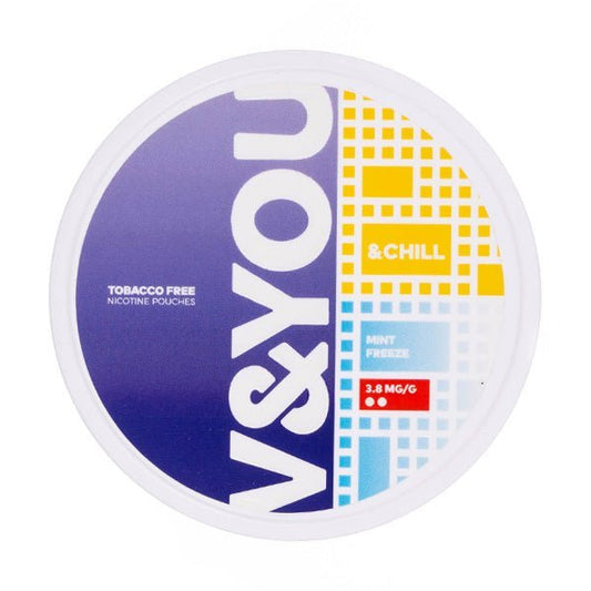 BUY 1 GET 1 FREE | Mint Freeze &Chill Nicotine Pouches by V&YOUVAPE INDIA - Vape India