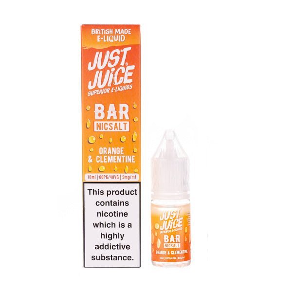 BUY 1 GET 1 FREE | Orange & Clementine Bar Nic Salt E - Liquid by Just JuiceVAPE INDIA - Vape India
