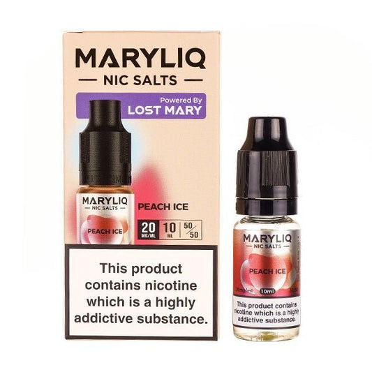 BUY 1 GET 1 FREE | Peach Ice Nic Salt E - Liquid by Lost Mary MaryliqVAPE INDIA - Vape India
