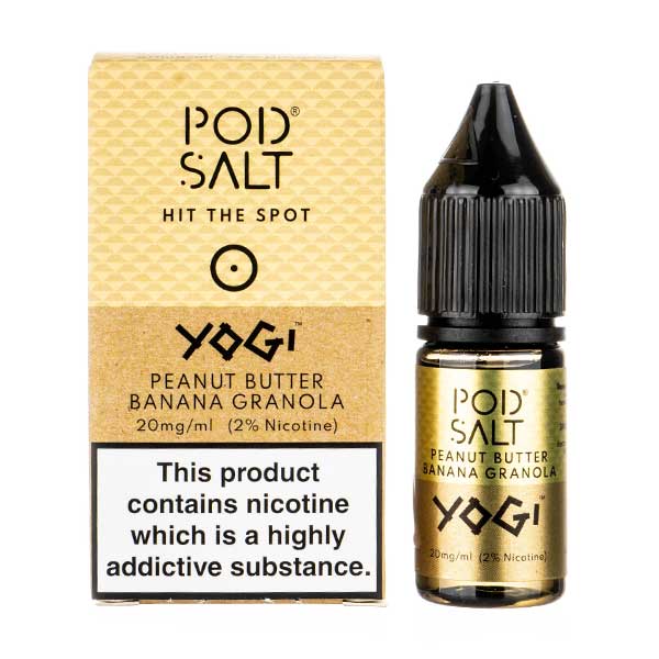 BUY 1 GET 1 FREE | Peanut Butter Banana Nic Salt E - Liquid by Pod SaltVAPE INDIA - Vape India