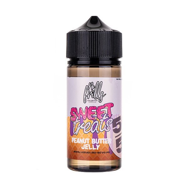 BUY 1 GET 1 FREE | Peanut Butter Jelly 80ml (50/50) Shortfill by No Frills Sweet TreatsVAPE INDIA - Vape India