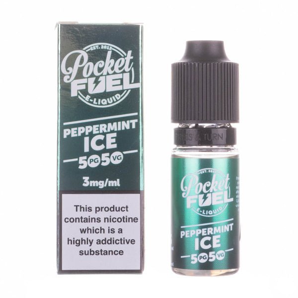 BUY 1 GET 1 FREE | Peppermint Ice 50 - 50 E - Liquid by Pocket FuelVAPE INDIA - Vape India