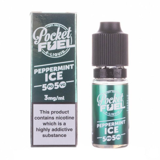 BUY 1 GET 1 FREE | Peppermint Ice 50 - 50 E - Liquid by Pocket FuelVAPE INDIA - Vape India