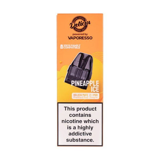 BUY 1 GET 1 FREE | Pineapple Ice Deliciu Mate Prefilled Pods by DeliciuVAPE INDIA - Vape India