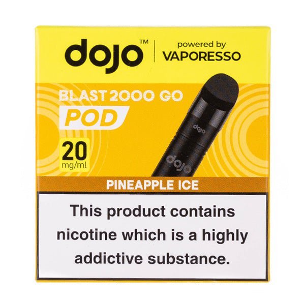 BUY 1 GET 1 FREE | Pineapple Ice Dojo Blast 2000 Go Prefilled Pod + Refill by VaporessoVAPE INDIA - Vape India