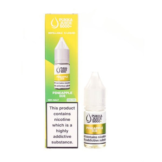 BUY 1 GET 1 FREE | Pineapple Ice Nic Salt E - Liquid by Pukka Juice 5000+VAPE INDIA - Vape India