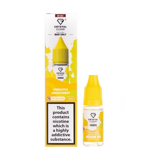 BUY 1 GET 1 FREE | Pineapple Lemon Burst Nic Salt E - Liquid by Crystal ClearVAPE INDIA - Vape India