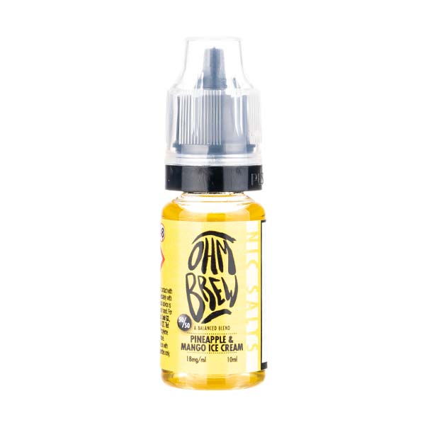 BUY 1 GET 1 FREE | Pineapple Mango Ice Cream Nic Salt E Liquid by Ohm BrewVAPE INDIA - Vape India