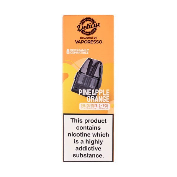 BUY 1 GET 1 FREE | Pineapple Orange Deliciu Mate Prefilled Pods by DeliciuVAPE INDIA - Vape India