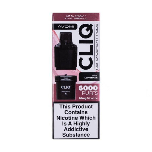 BUY 1 GET 1 FREE | Pink Lemonade Cliq 6000 Prefilled Pod + Refill by AvomiVAPE INDIA - Vape India
