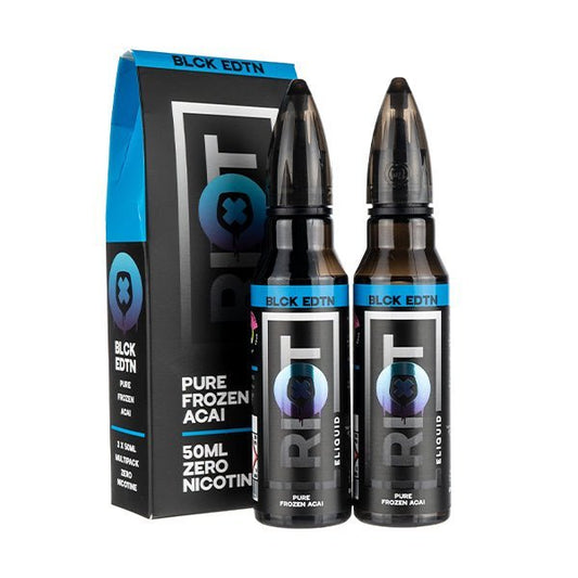 BUY 1 GET 1 FREE | Pure Frozen Acai 100ml Shortfill E - Liquid by Riot Squad (2x50ml)VAPE INDIA - Vape India