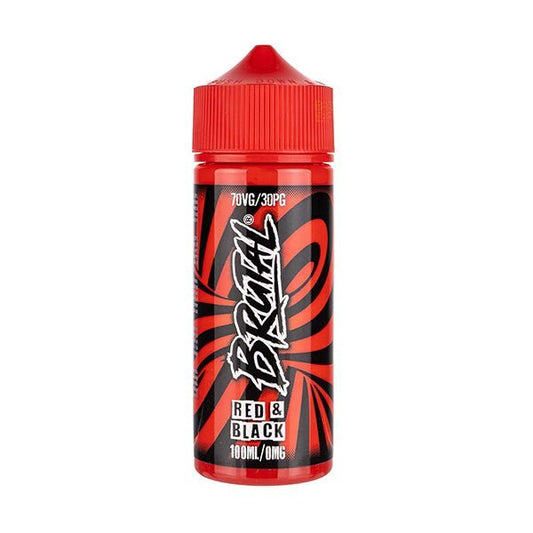 BUY 1 GET 1 FREE | Red & Black 100ml Shortfill E - Liquid by BrutalVAPE INDIA - Vape India