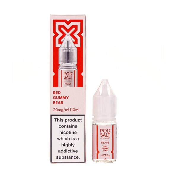 BUY 1 GET 1 FREE | Red Gummy Bear Nic Salt by Pod Salt NexusVAPE INDIA - Vape India