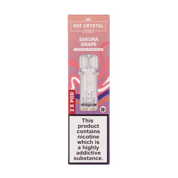 BUY 1 GET 1 FREE | Sakura Grape Crystal Plus Prefilled Pods by SKEVAPE INDIA - Vape India