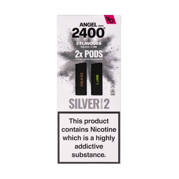 BUY 1 GET 1 FREE | Silver Edition 2 Vapes Bar Angel 2400 Prefilled PodsVAPE INDIA - Vape India