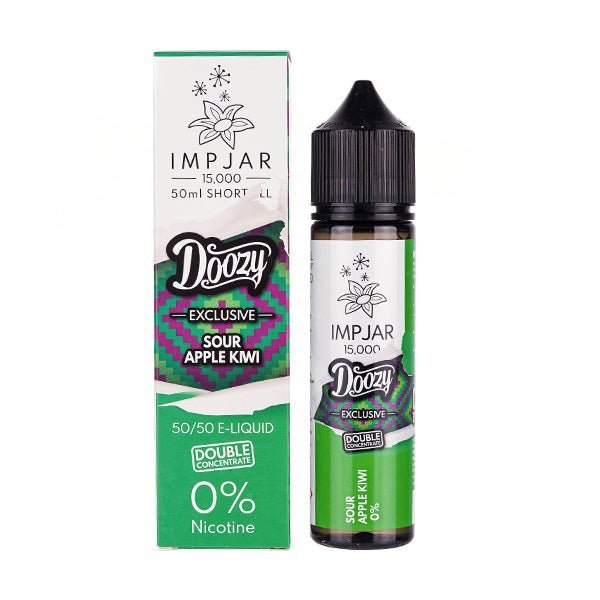 BUY 1 GET 1 FREE | Sour Apple Kiwi 50ml (50/50) Shortfill by Imp Jar & DoozyVAPE INDIA - Vape India
