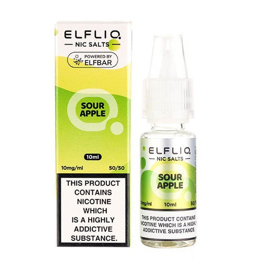 BUY 1 GET 1 FREE | Sour Apple Nic Salt E - Liquid by Elf Bar ELFLIQVAPE INDIA - Vape India